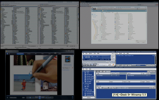 XDESK TileView / TopView under MS Vista